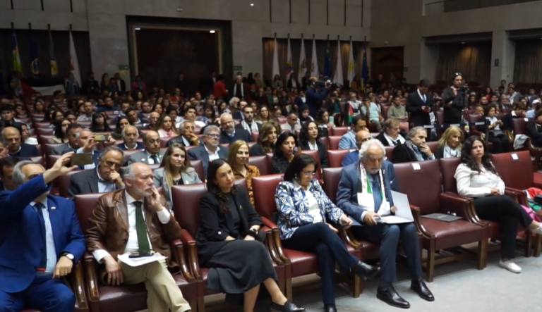 El día 9 de octubre,  la Comunidad Palestina de Chile conmemoró «Un año de Genocidio, 76 años de Sufrimiento»