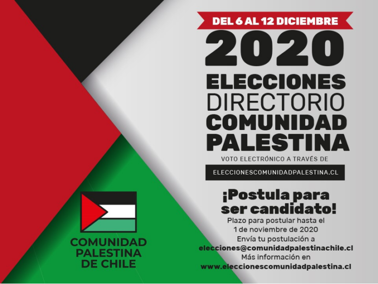 Elecciones directorio Comunidad Palestina